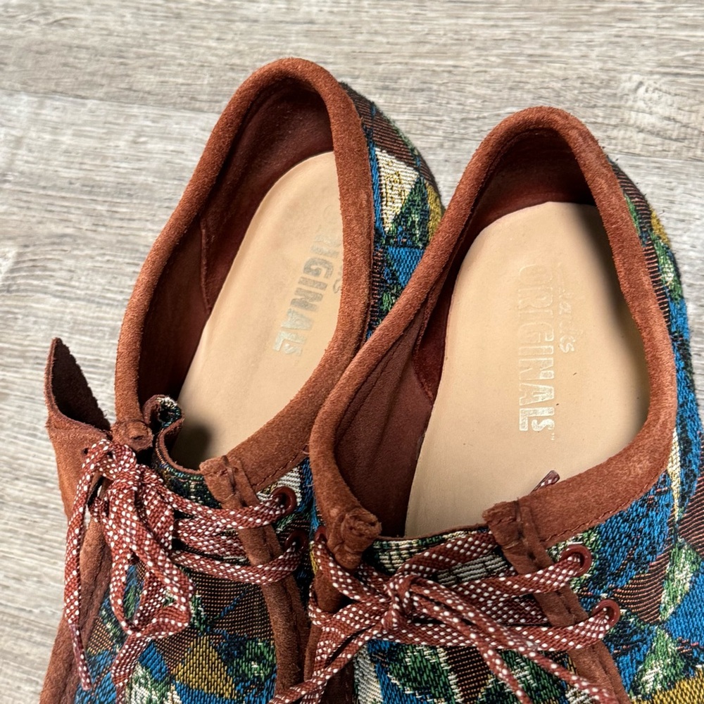 Clarks original Patchwork Wallabees 11.5 brown bl… - image 3